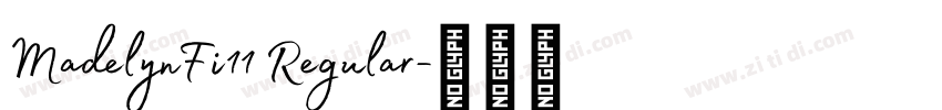 MadelynFi11 Regular字体转换 MadelynFi11 Regular字体转换